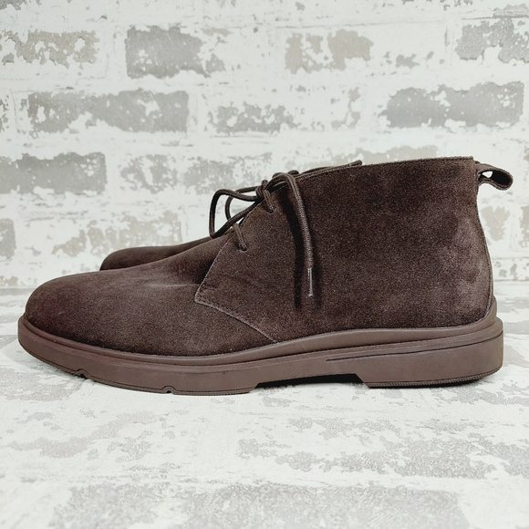 New Easy Spirit Men's Bento Brown Suede Lace Up Ankle Boot H488 - Picture 1 of 11